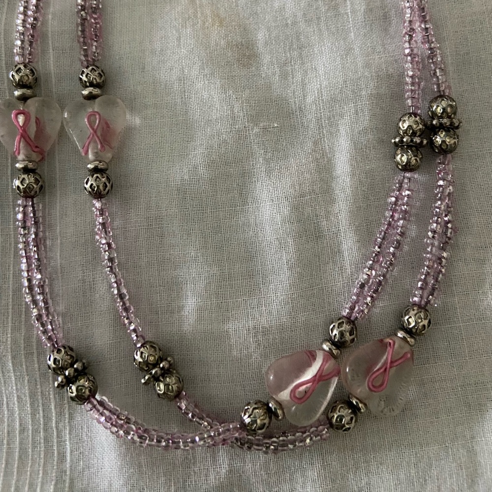 Breast Cancer awareness lanyard